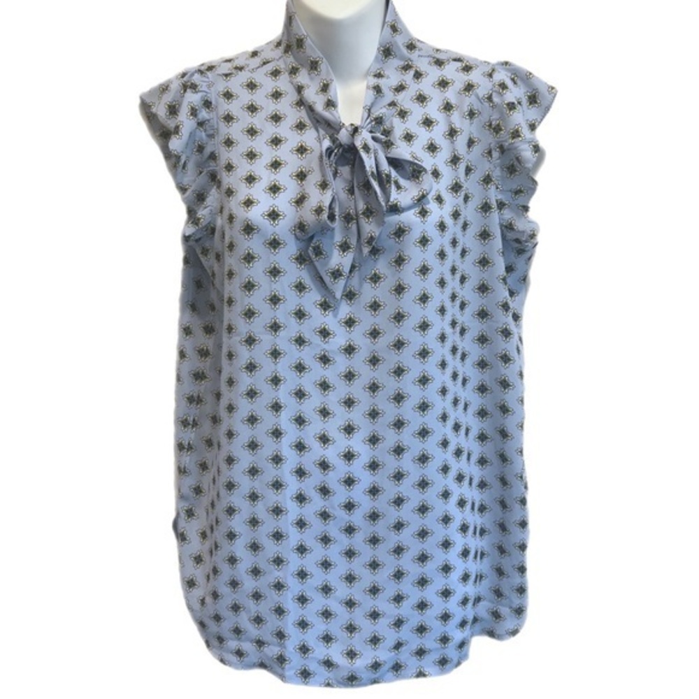 Blue Loft Flutter Sleeve Blouse